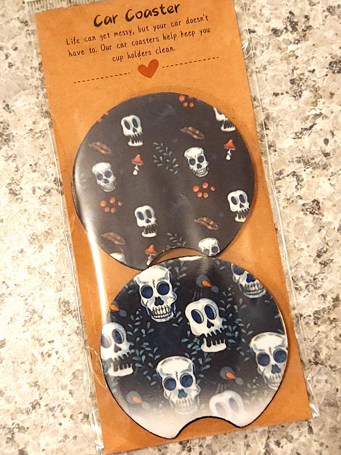 Skulls Car Coasters