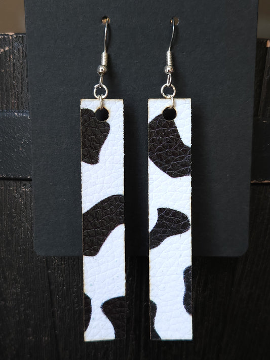 Bar Earrings - Cow